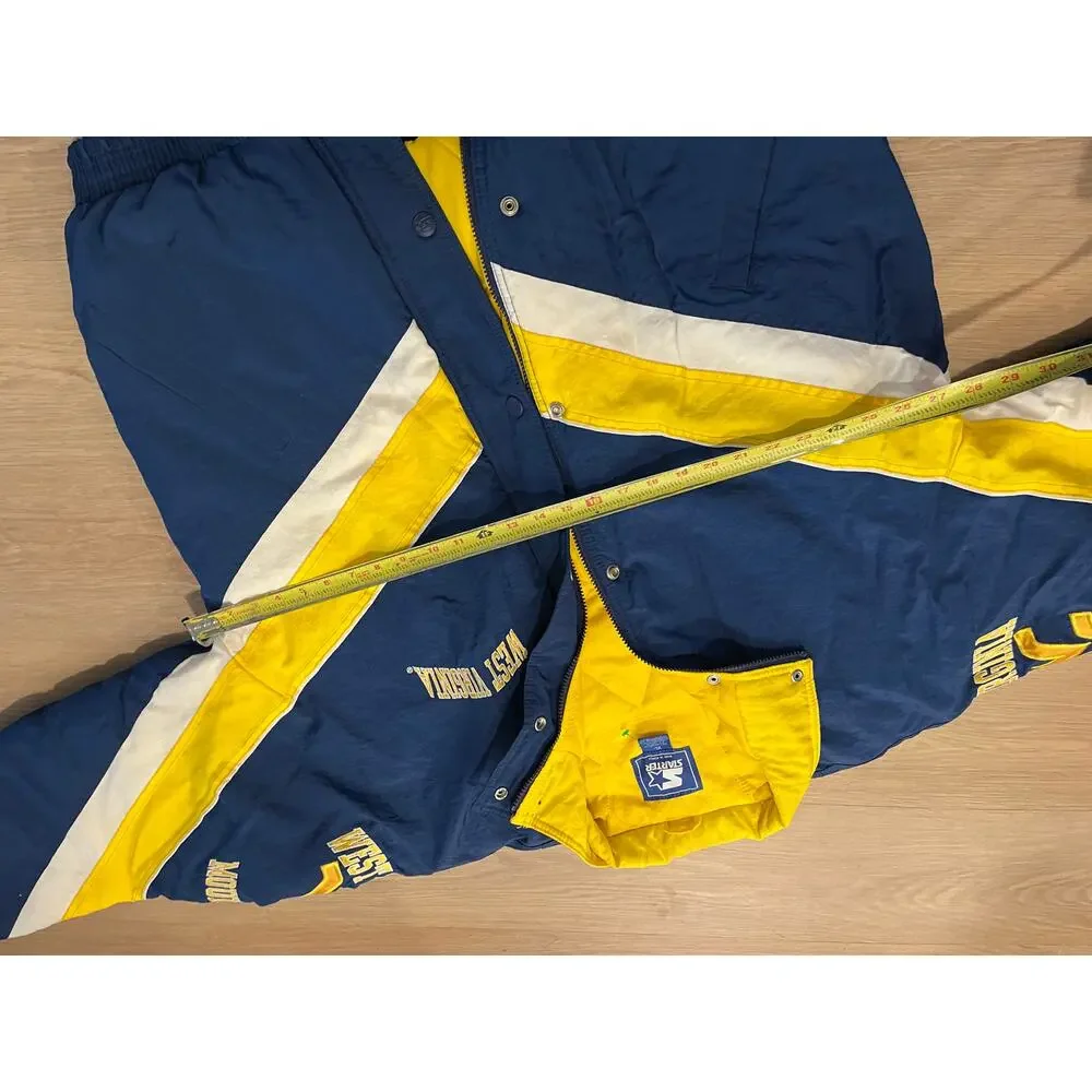 West Virginia Mountaineers Starter‎ Jacket XL zip up  Vintage - Picture 5 of 6